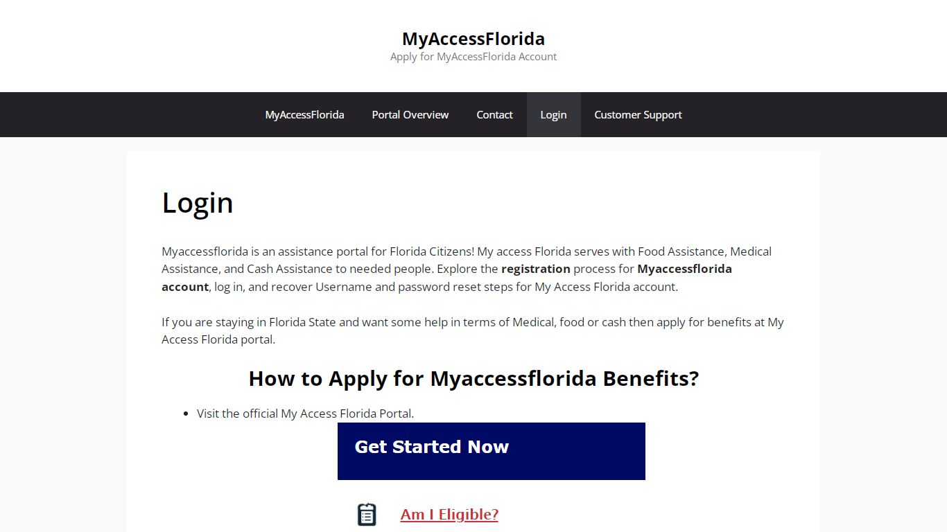 Login - MyAccessFlorida